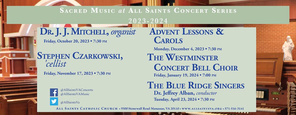 Sacred Music at All Saints Concert Series: 2023-2024
